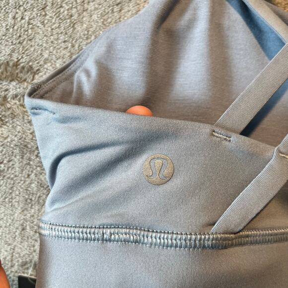 Lululemon Peloton Energy Bra *Medium Support, B–D Cups Concrete Blue Size 6‎ New - Picture 3 of 8
